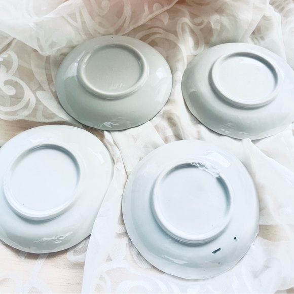 Vintage Small Teacup and Saucer Set | White European Porcelain with Gold Trim - Picture 12 of 15